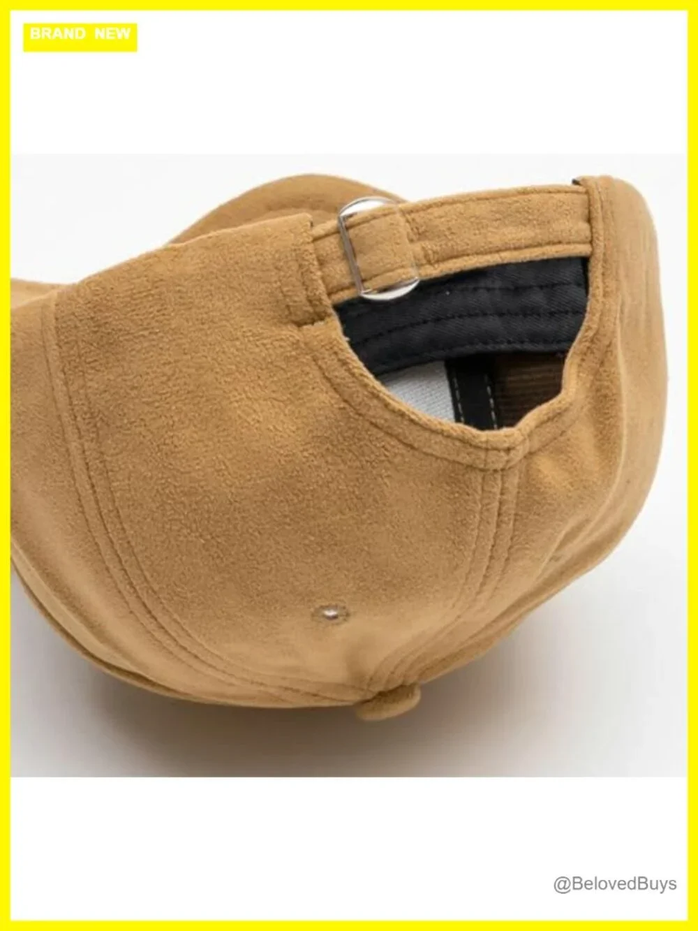 Vintage Faux Suede Baseball Cap Adjustable Classic 6-Panel Hat